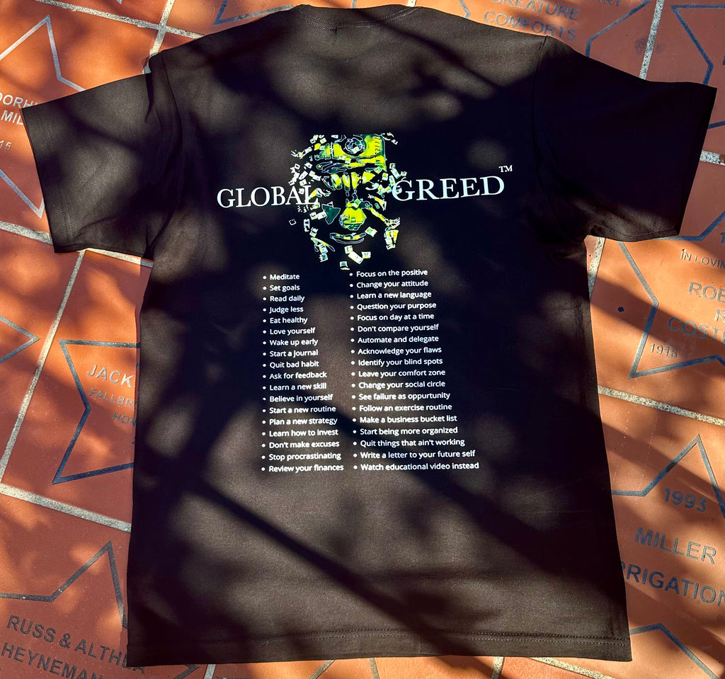 “Time, Income, Lifestyle” Short Sleeve T-shirt “Full Front Print”
